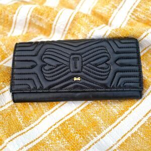 Ted Baker Black Quilted Bow Wallet